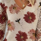 Aurelia – Elegant Sweater with Floral Design