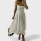 Seliane – Flowing Dress with Square Neckline