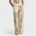 Rhea – Printed Wide-Leg Jeans with Vintage Flair