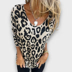 Serana – Blouse with Leopard Print