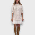 Clarisse – Knit Dress with pleated hem