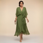 Riviera | Elegant V-Neck Maxi Dress