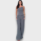 Kuma – Asymmetrical Jumpsuit in Quiet Balance