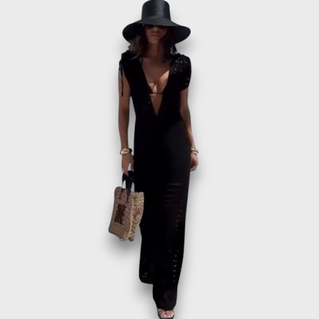 Isaline – Summer Jumpsuit with Macramé Details