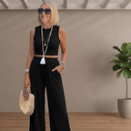 Shirley™ – Ribbed Knit Sleeveless Lounge Set