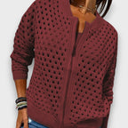 Elana – Textured Knit Cardigan