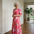 Minelda | Elegant Floral V-neck Dress