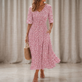 Francesca | Elegant Midi Dress with Tummy Concealing Design
