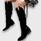 Karisse – Knee-High Boots with Velvety Charm