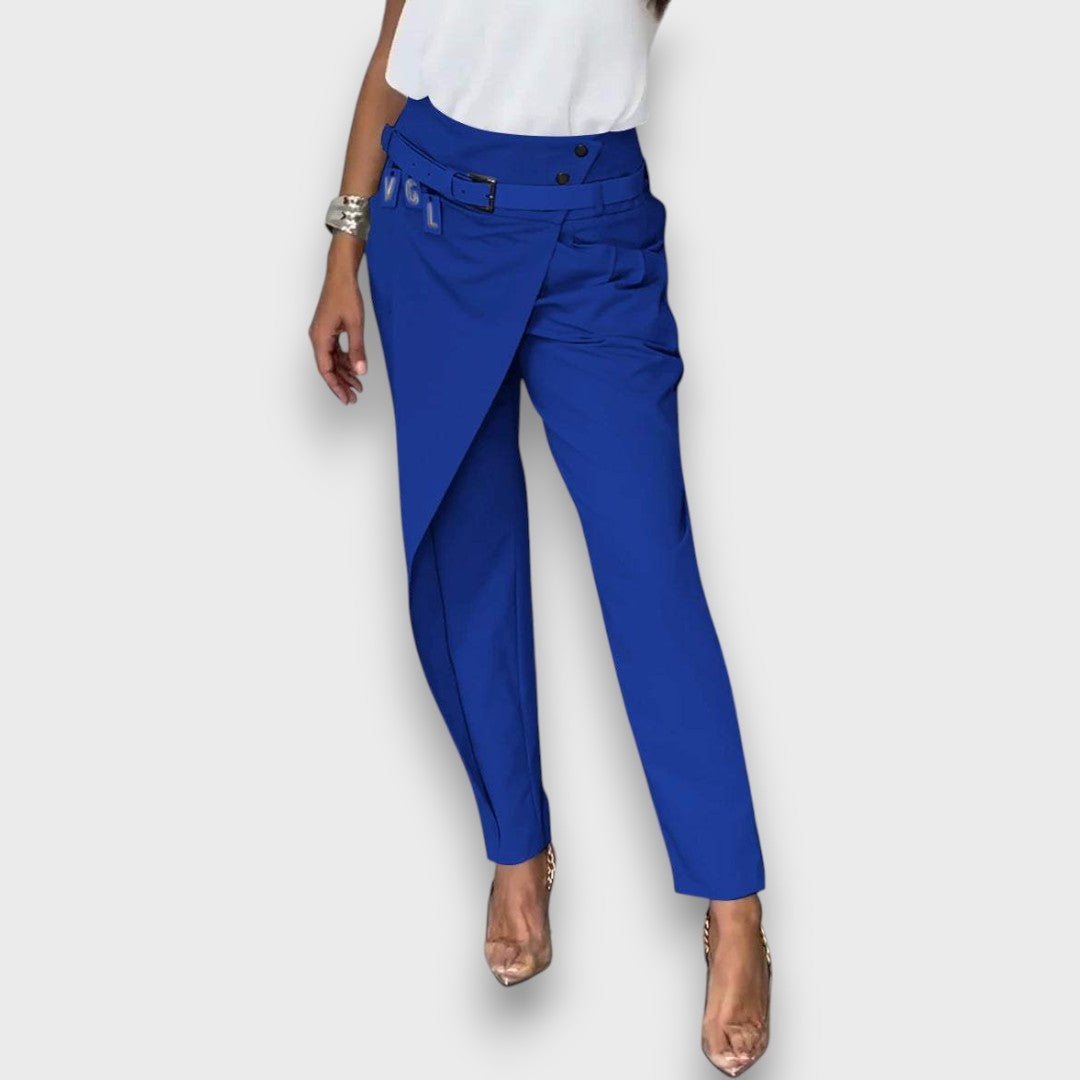 Serenna – Drape-Front Tailored Pants