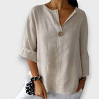 Larevienne – Lightweight oversized blouse with statement collar
