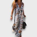 Maliva – Flowing Maxi Dress with Artistic Gradient