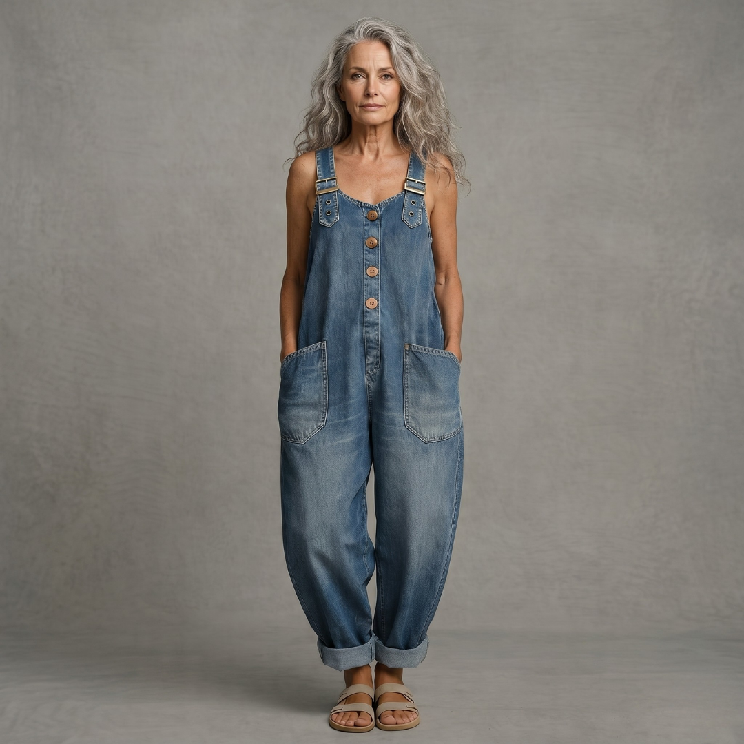 Molly - Women's Denim Jumpsuit