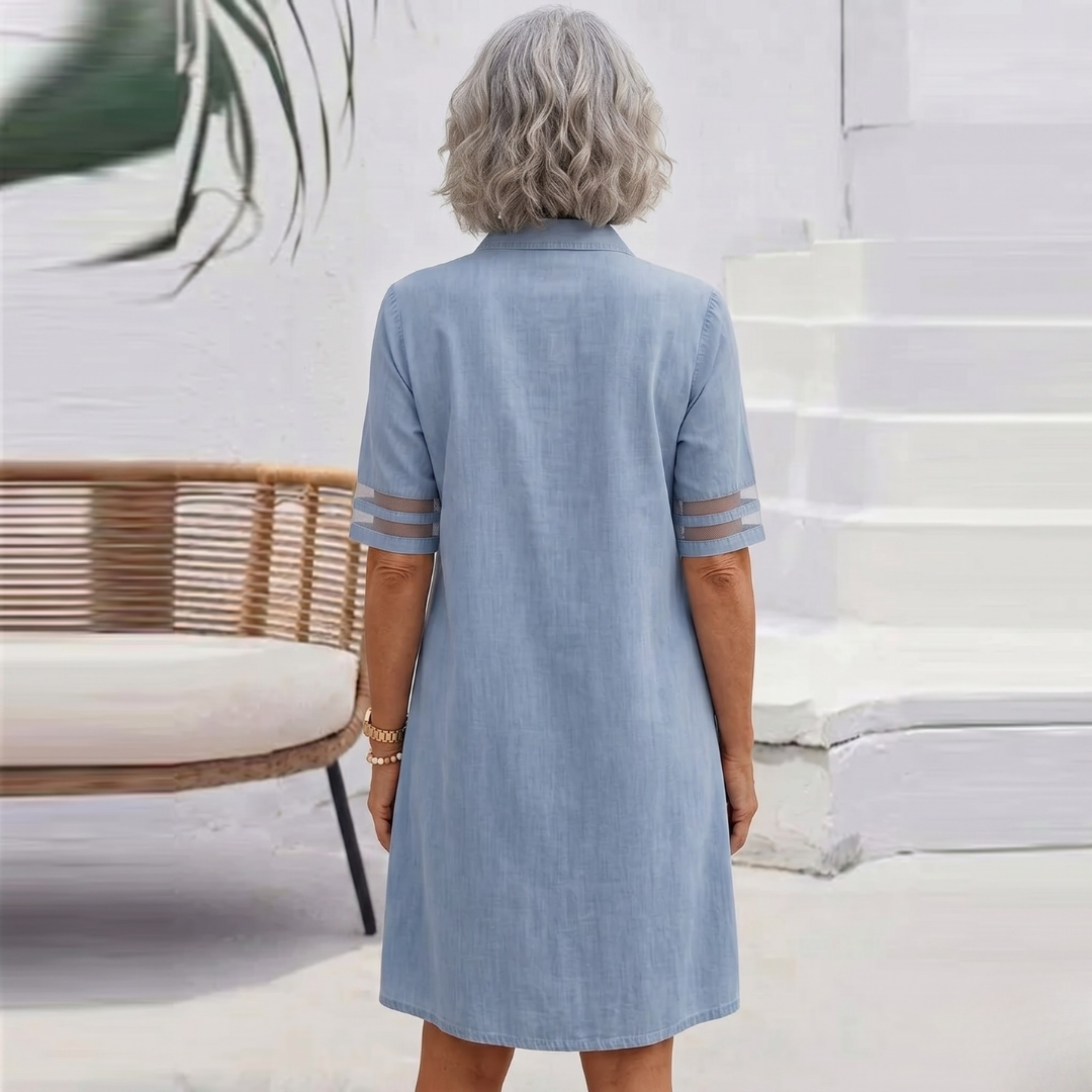 Jill | Mini Summer Denim-Look Dress
