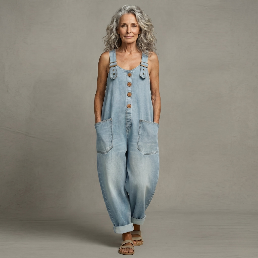 Molly - Women's Denim Jumpsuit