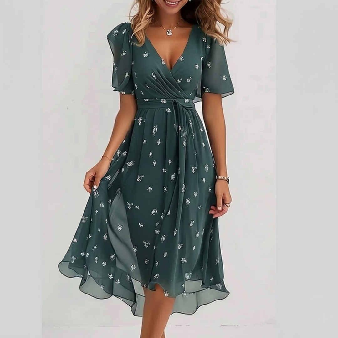 Nancy™ – Vibrant Boho Midi Dress