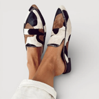 BELMONTE MOCCASIN WITH ABSTRACT PATTERN