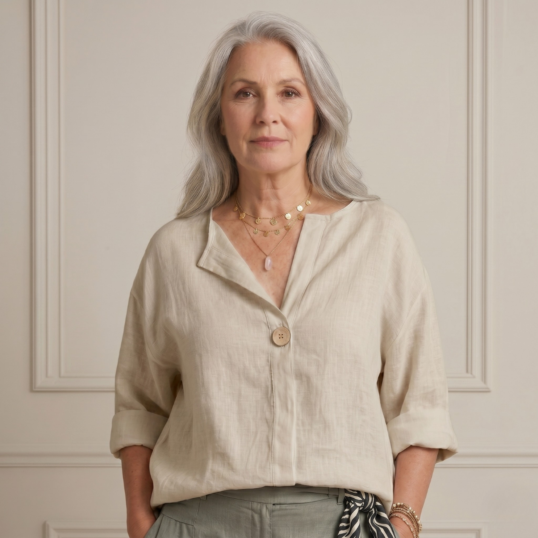 Zamma | Relaxed V-Neck Top