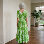 Minelda | Elegant Floral V-neck Dress