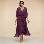 Riviera | Elegant V-Neck Maxi Dress