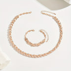 Elegant Rhinestone Fish Tail Set