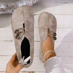 Halessia – Soft Slippers with Vintage Button Detail