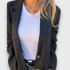 Darevia – Soft Blazer-Cardigan in Camel