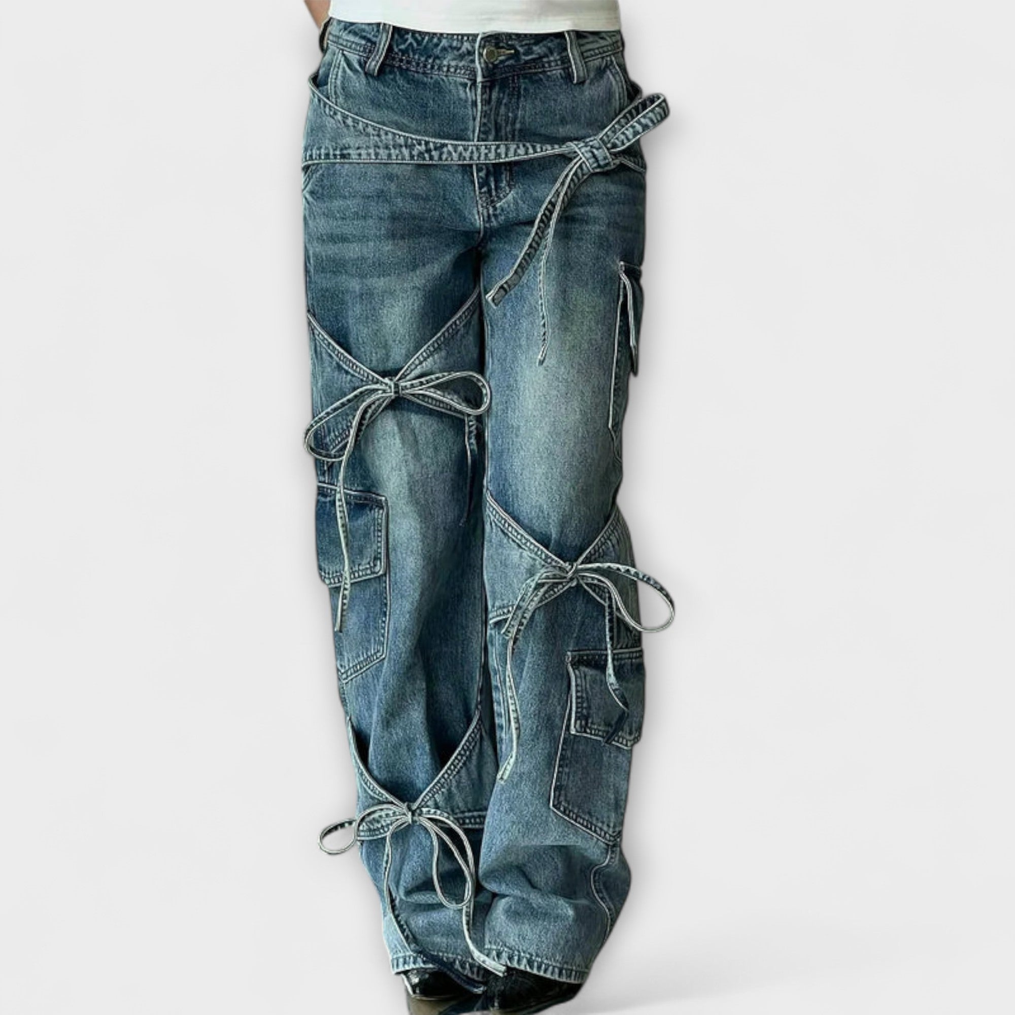 Denara – Wide pants with ties