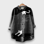 Lunora – Blouse with Playful Animal Print