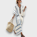 Marisia – Summer Dress with Stripe Detail