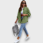 Neraya – Frayed Hem Overshirt