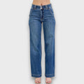 Alverie – High-rise wide-leg jeans