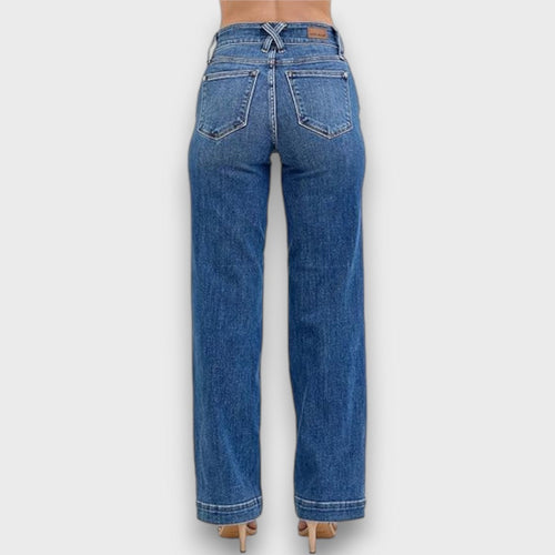 Alverie – High-rise wide-leg jeans