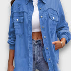 Neraya – Frayed Hem Overshirt