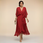 Riviera | Elegant V-Neck Maxi Dress