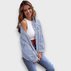Neraya – Frayed Hem Overshirt