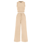 Shirley™ – Ribbed Knit Sleeveless Lounge Set