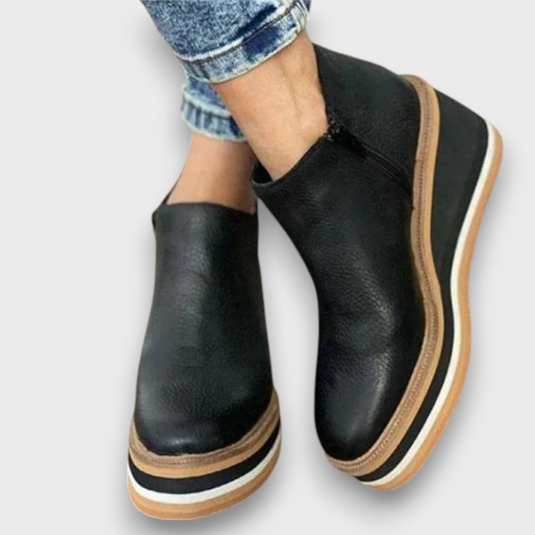 Alvaya – Everyday Stylish Wedge Ankle Boots