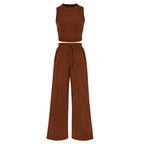 Shirley™ – Ribbed Knit Sleeveless Lounge Set
