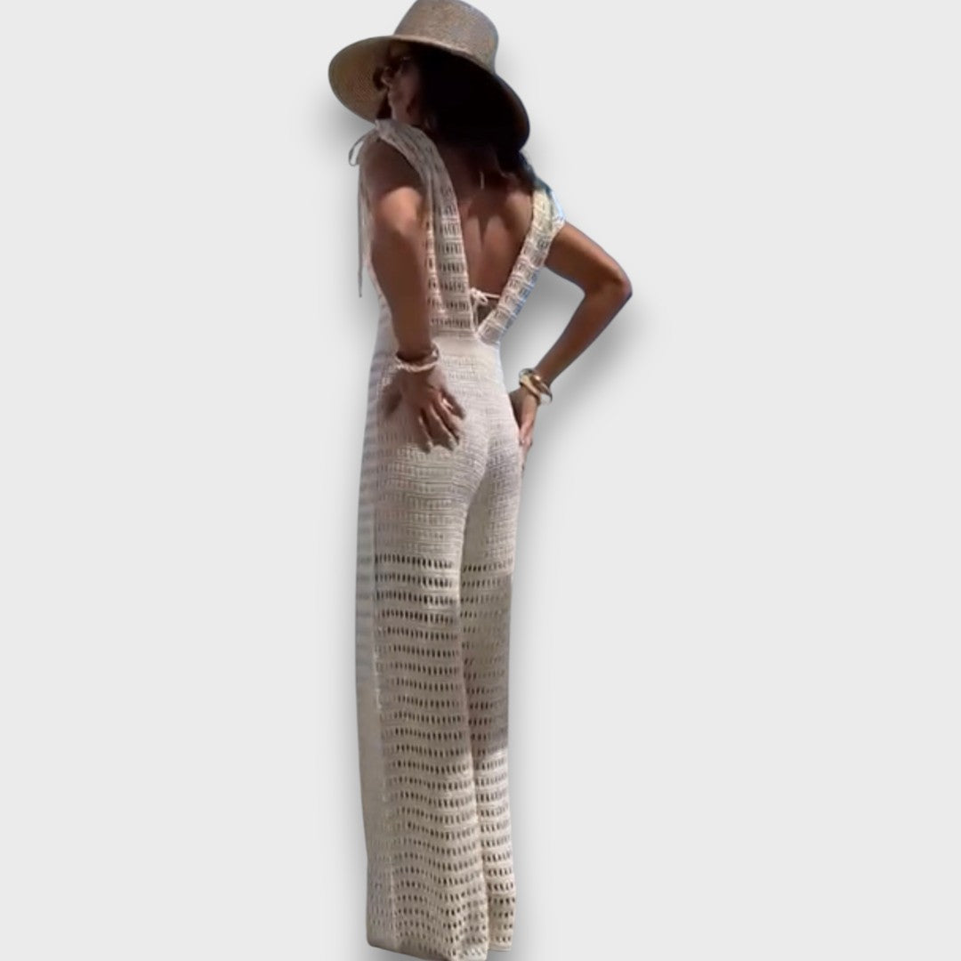 Isaline – Summer Jumpsuit with Macramé Details