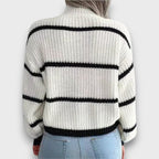 Amelithra – Turtleneck Sweater with Stripes