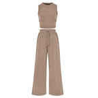 Shirley™ – Ribbed Knit Sleeveless Lounge Set