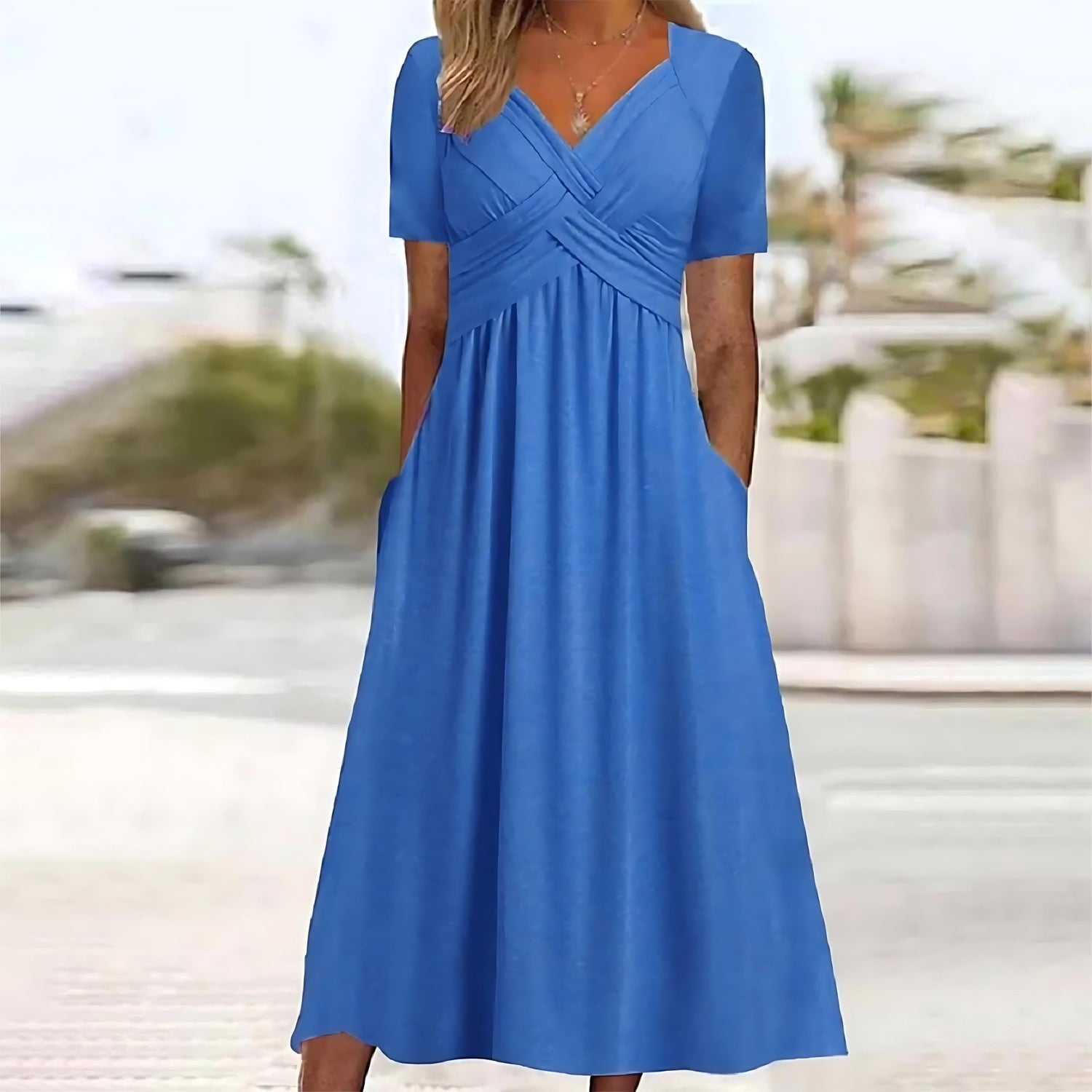 KATY | ELEGANT A-LINE MIDI DRESS