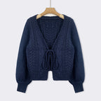 YERIEL™ - Cozy Vintage Chunky Tie-Front Long Sleeve