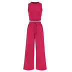 Shirley™ – Ribbed Knit Sleeveless Lounge Set