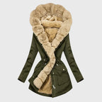 Gia – Faux Fur Trim Winter Jacket