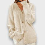 Erelia – Knitted Cardigan with Button Placket