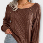 Naelle – Knitted Sweater with Buttons