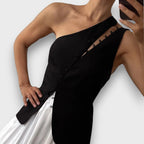 Elanor – Asymmetric Top with Button Detail