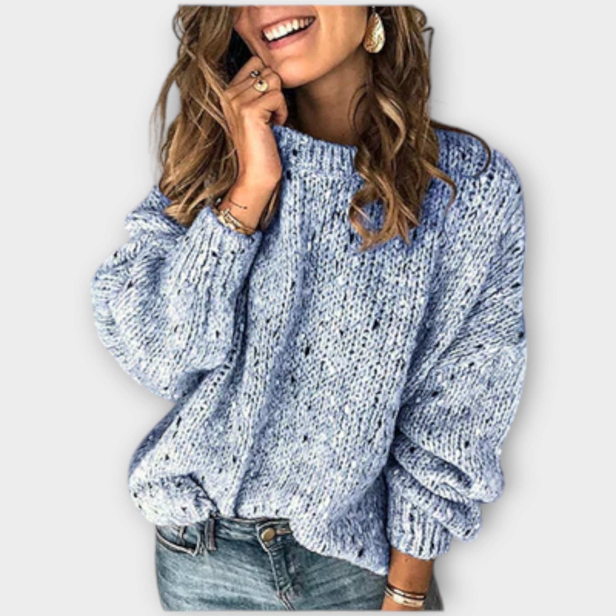 Avenia – Retro-Style Knit Sweater